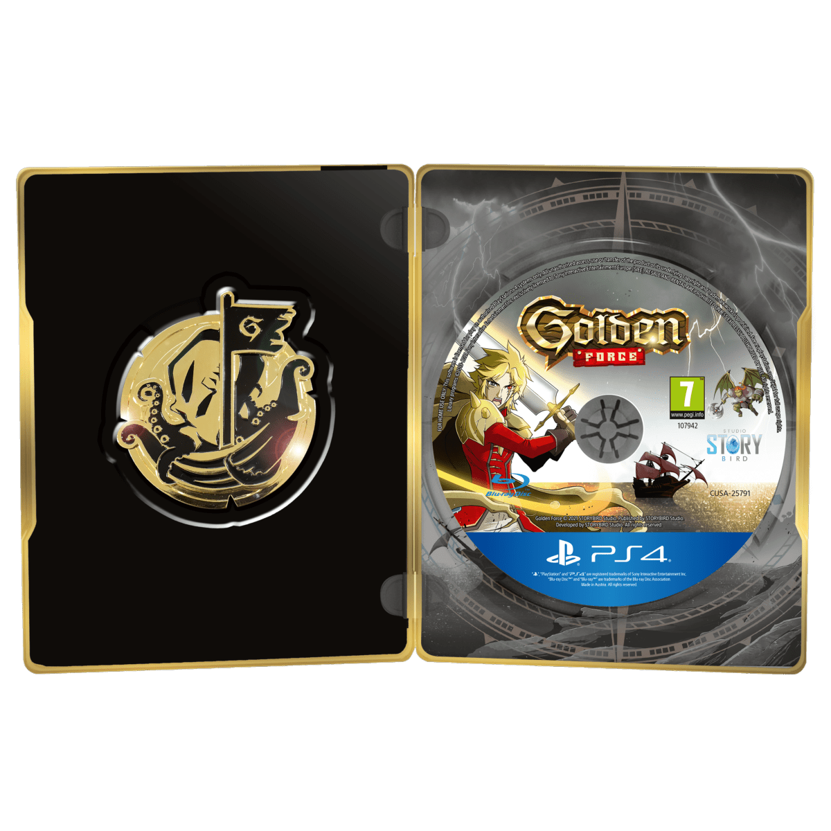 Golden Force Edition Limitée FuturePak PS4 - Jeux Vidéo Physique - PixelHeart - Shop Just for Games