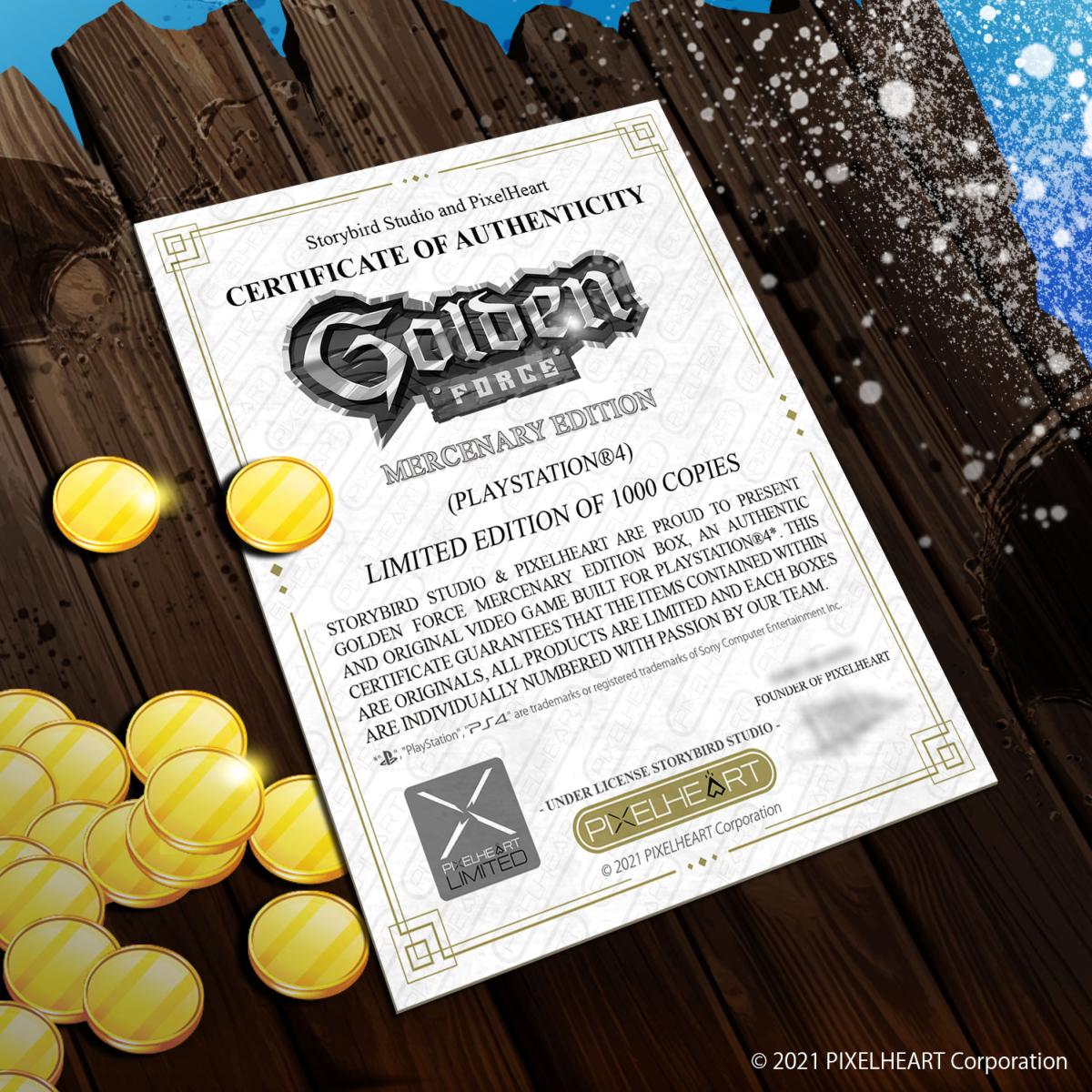 Golden Force Mercenary Edition Collector PS4 - Jeux Vidéo Physique - PixelHeart - Shop Just for Games