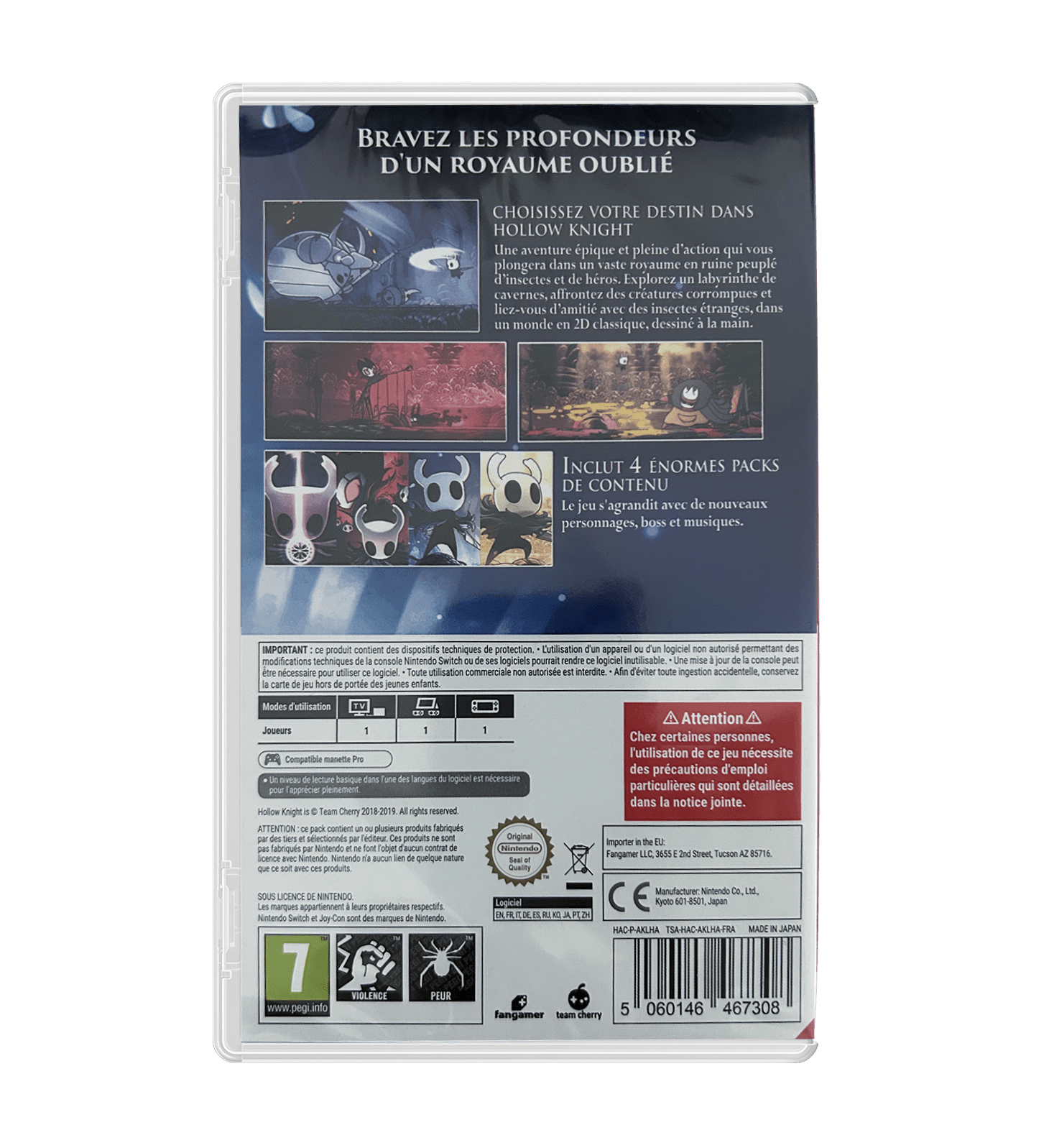 Hollow Knight SWITCH - Jeux Vidéo Physique - FANGAMER - Shop Just for Games