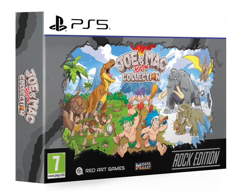 Joe & Mac Retro Collection Rock Edition PS5 - Jeux Vidéo Physique - Red Art Games - Shop Just for Games
