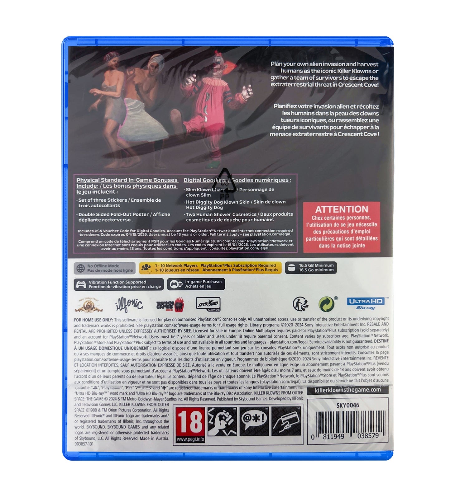 Killer Klowns from Outer Space The Game PS5 - Jeux Vidéo Physique - SKYBOUND - Shop Just for Games