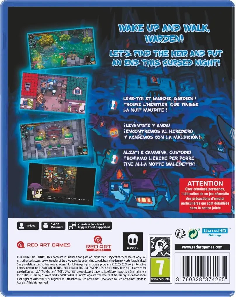 Last Night of Winter PS5 - Jeux Vidéo Physique - Red Art Games - Shop Just for Games