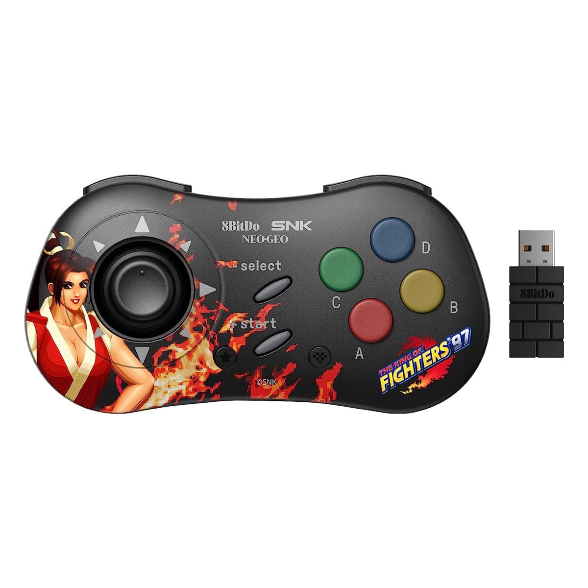 Mai Shiranui Edition : 8Bitdo Manette Bluetooth Style SNK Neo Geo - compatible PC Windows, Android & Neo Geo Mini - Manettes - 8Bitdo - Shop Just for Games