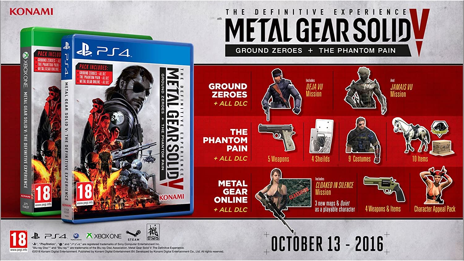 Metal Gear Solid V The Definitive Experience PS4 - Jeux Vidéo Physique - Konami - Shop Just for Games