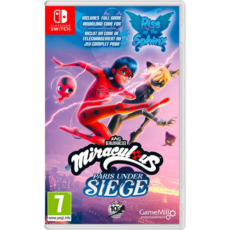 Miraculous 1&2 pack (Rise of the Sphinx CIAB + Paris Under Siege) Nintendo Switch - Jeux Vidéo Physique - GAMEMILL - Shop Just for Games