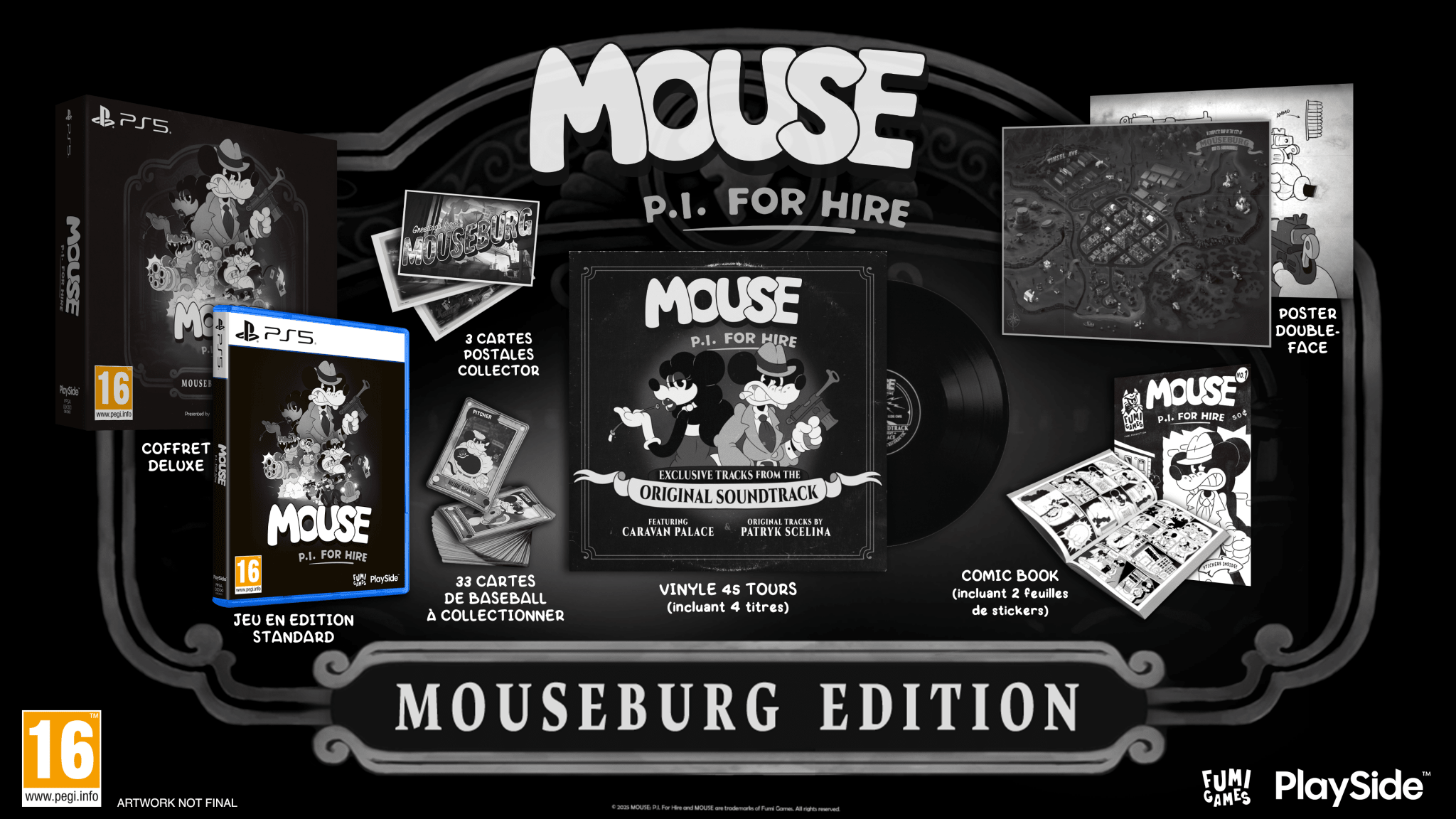 Mouse P.I. for Hire Mouseburg Edition PS5 - Jeux Vidéo Physique - UIE - Shop Just for Games