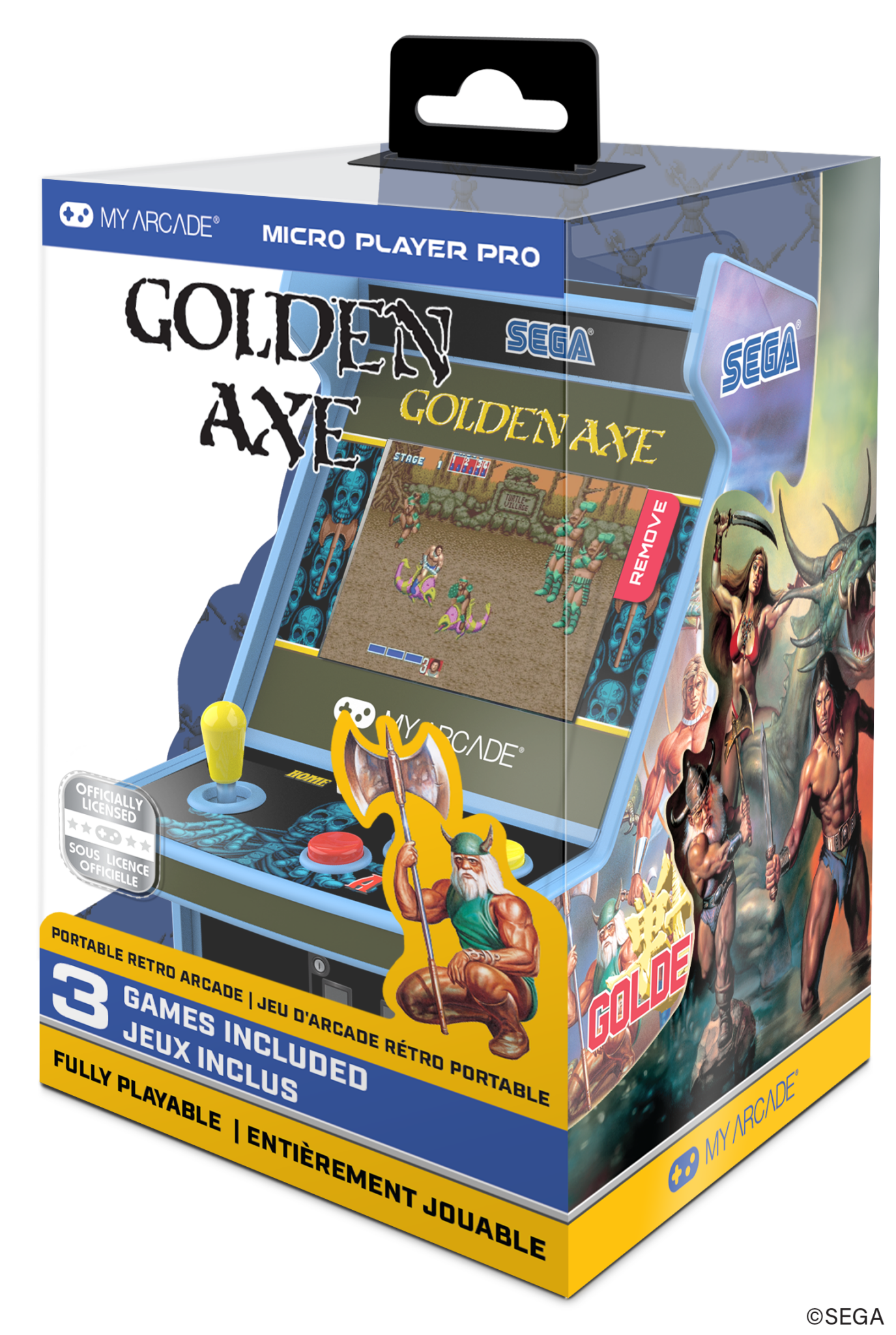 My Arcade - Golden Axe Micro Player Pro Portable Retro Arcade - Console portable - My Arcade - Shop Just for Games