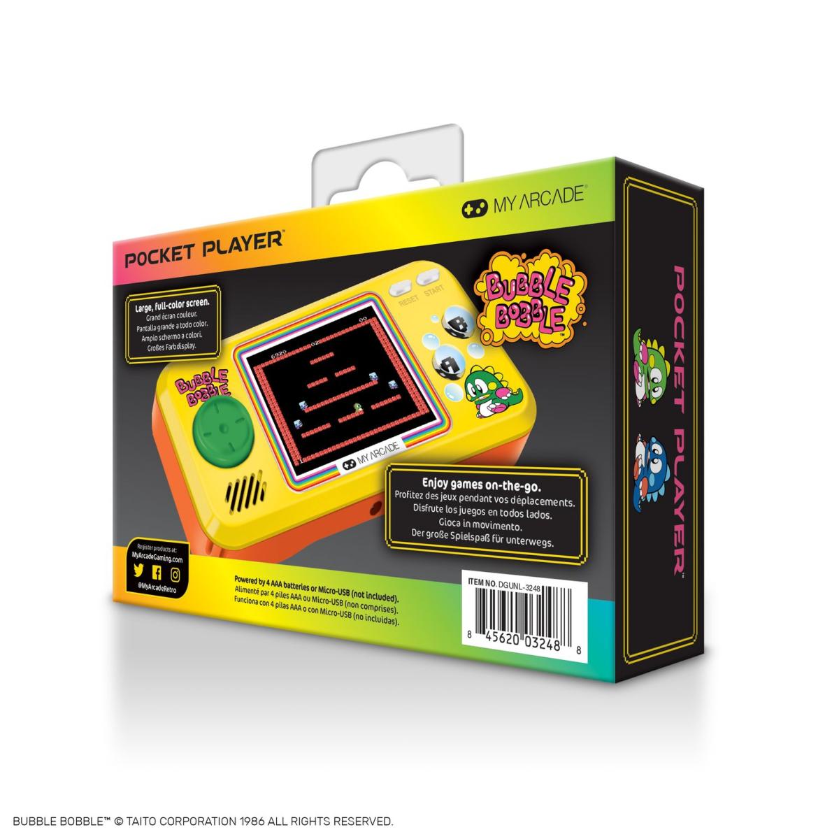 My Arcade - Pocket Player Bubble Bobble - Console de Jeu Portable - 3 Jeux en 1 - Console portable - My Arcade - Shop Just for Games