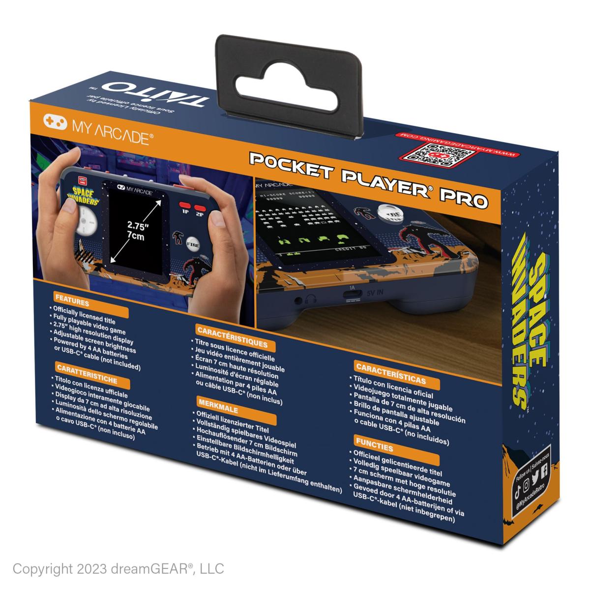 My Arcade - Pocket Player PRO Space Invaders - Mini Console Portable Retro - Console portable - My Arcade - Shop Just for Games