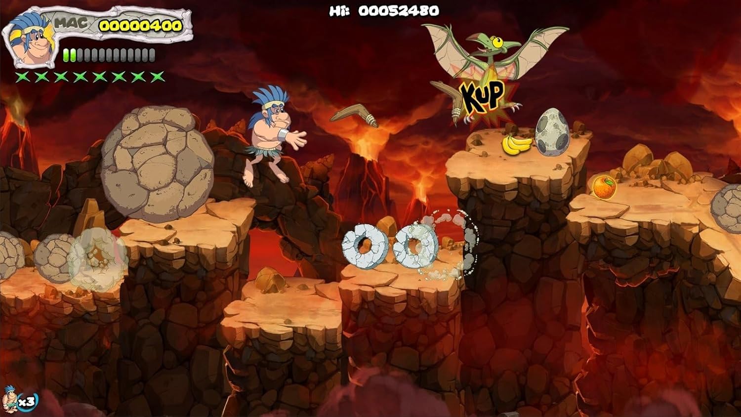 New Joe and Mac : Caveman Ninja - T - Rex Edition PS4 - Jeux Vidéo Physique - MICROIDS - Shop Just for Games