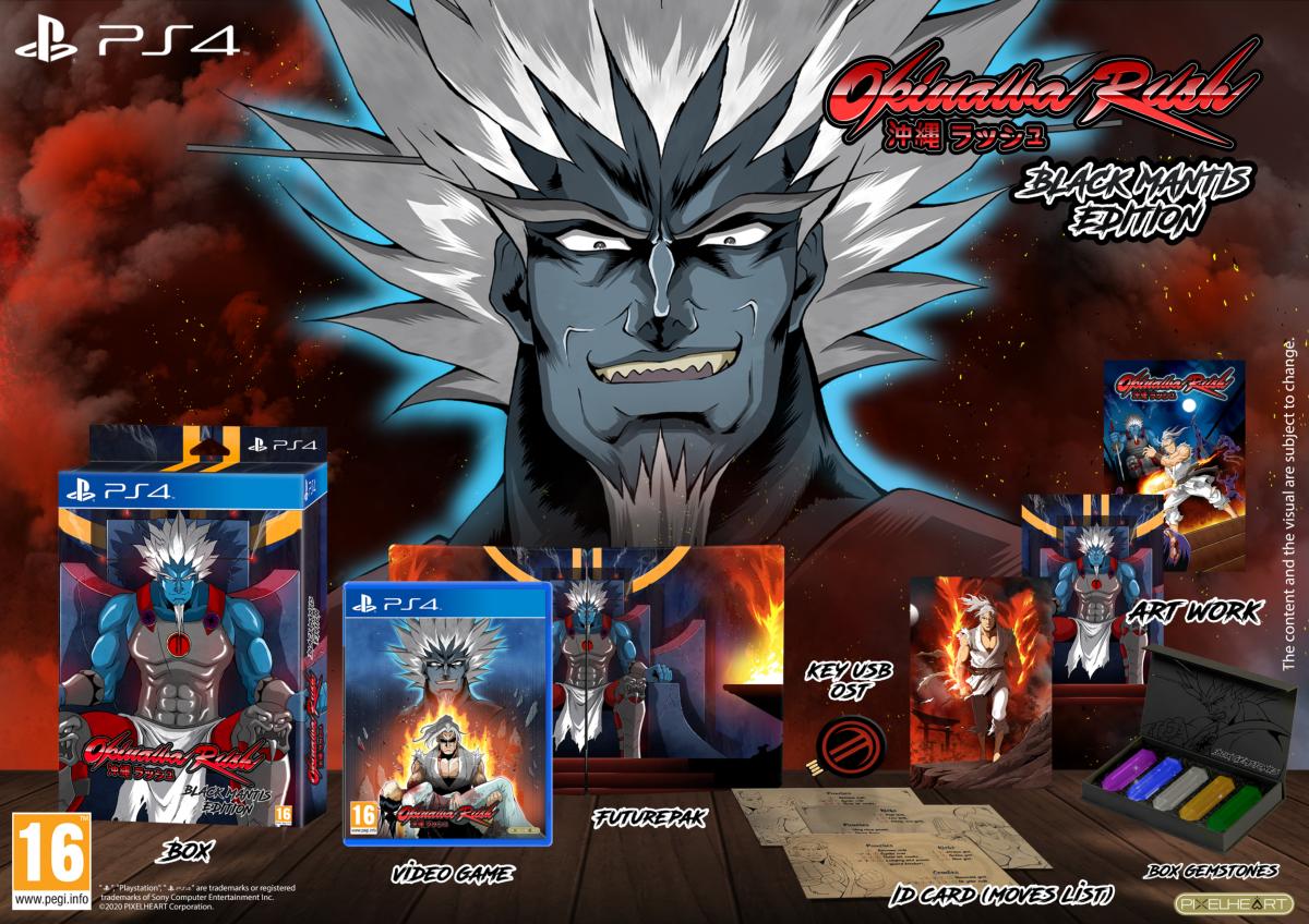 Okinawa Rush Black Mantis Edition Collector PS4 - Jeux Vidéo Physique - PixelHeart - Shop Just for Games