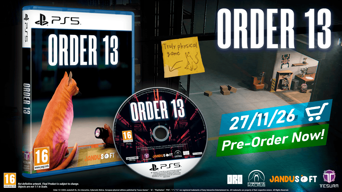 Order 13 PS5 - Jeux Vidéo Physique - TESURA - Shop Just for Games