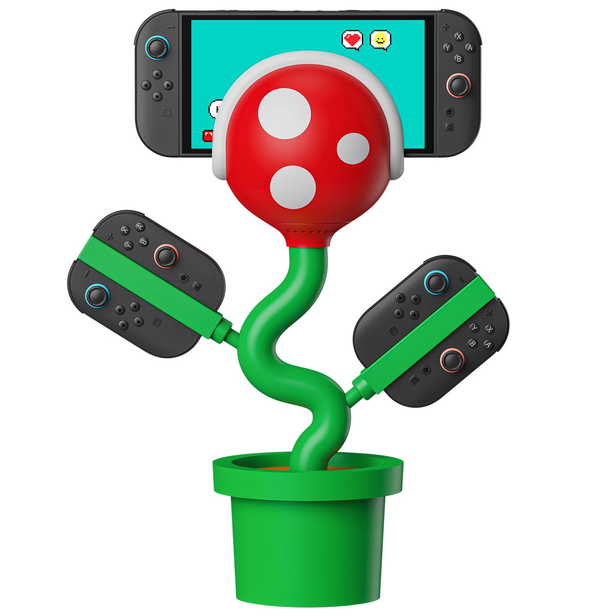 Plante Piranha pour Switch 2 - All-in-One Screen Casting & Station de Charge - Câbles et Chargeurs - Powkong - Shop Just for Games