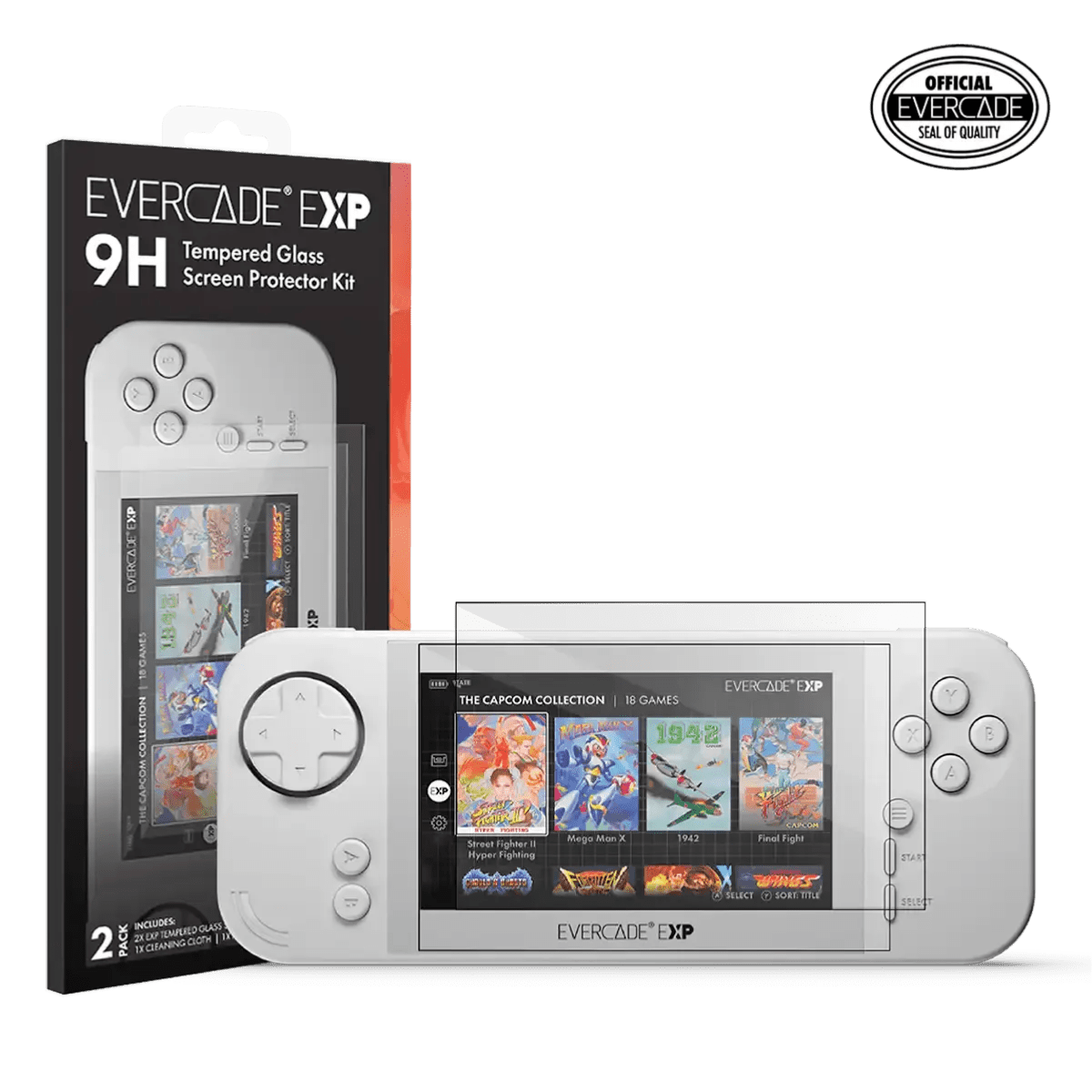 Protection en verre trempé pour Evercade X2 - Housses et Protections - Evercade - Shop Just for Games