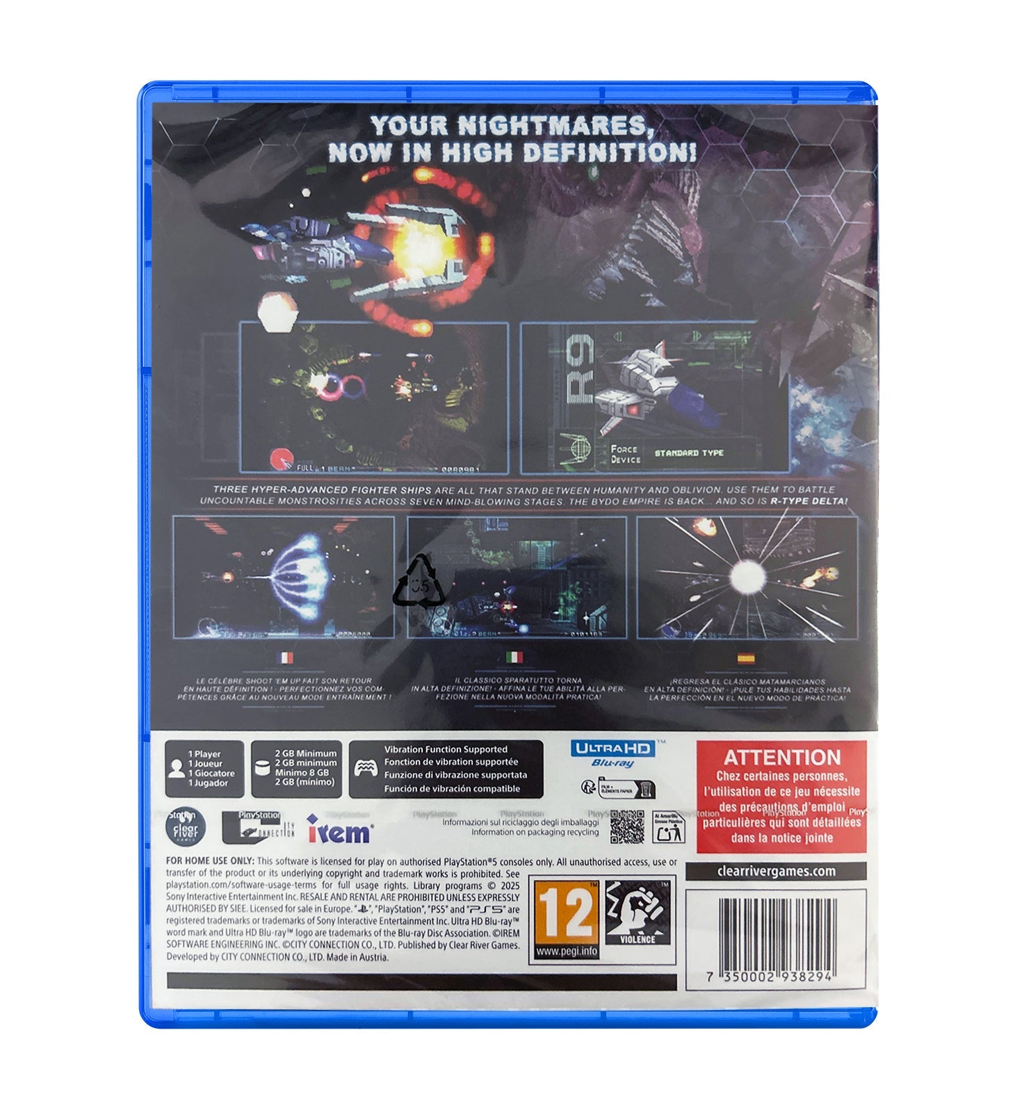 R - Type Delta HD Boosted Playstation 5 - Jeux Vidéo Physique - Clear River Games - Shop Just for Games