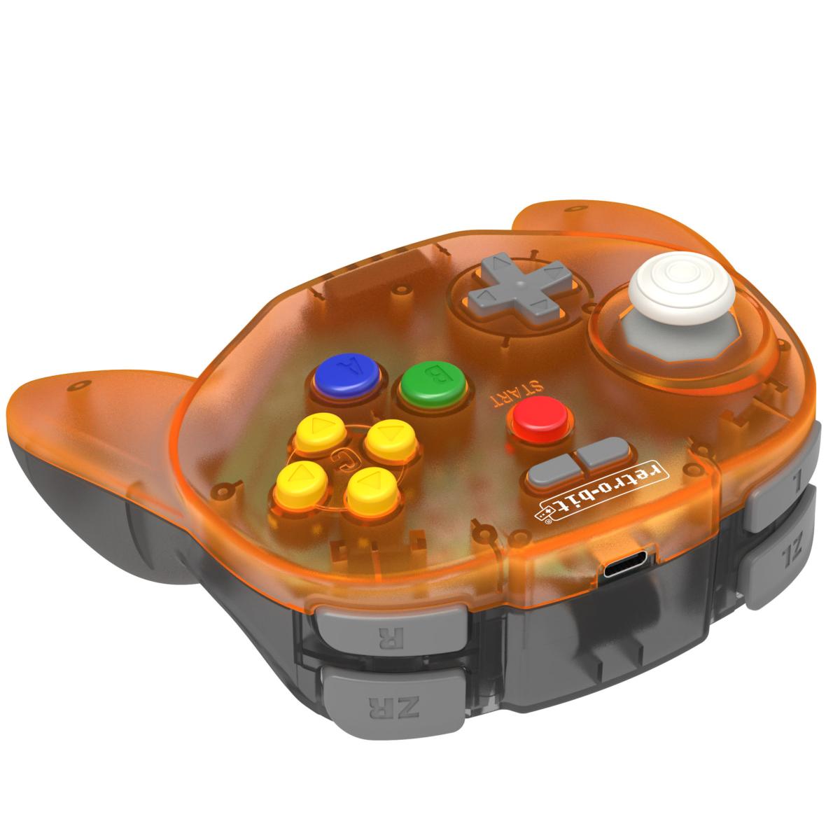 Retro - Bit Tribute 64 2.4GHz Manette sans Fil pour Nintendo 64/Switch/PC/Mac Orange Hawk - Manettes - retro - bit - Shop Just for Games