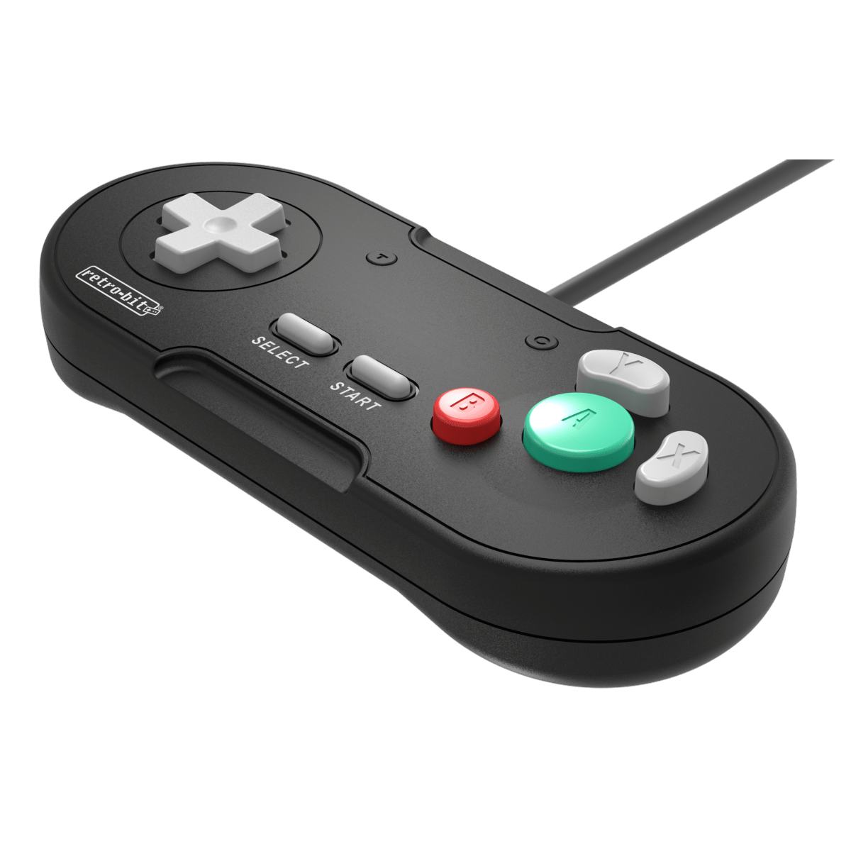 Retrobit - LegacyGC Manette Filaire pour Nintendo Gamecube Jet Black - Connexion d'origine - Manettes - retro - bit - Shop Just for Games