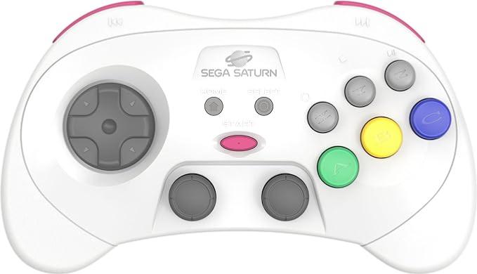 RetroBit Sega Saturn 2.4Ghz Pro White - Manettes - retro - bit - Shop Just for Games