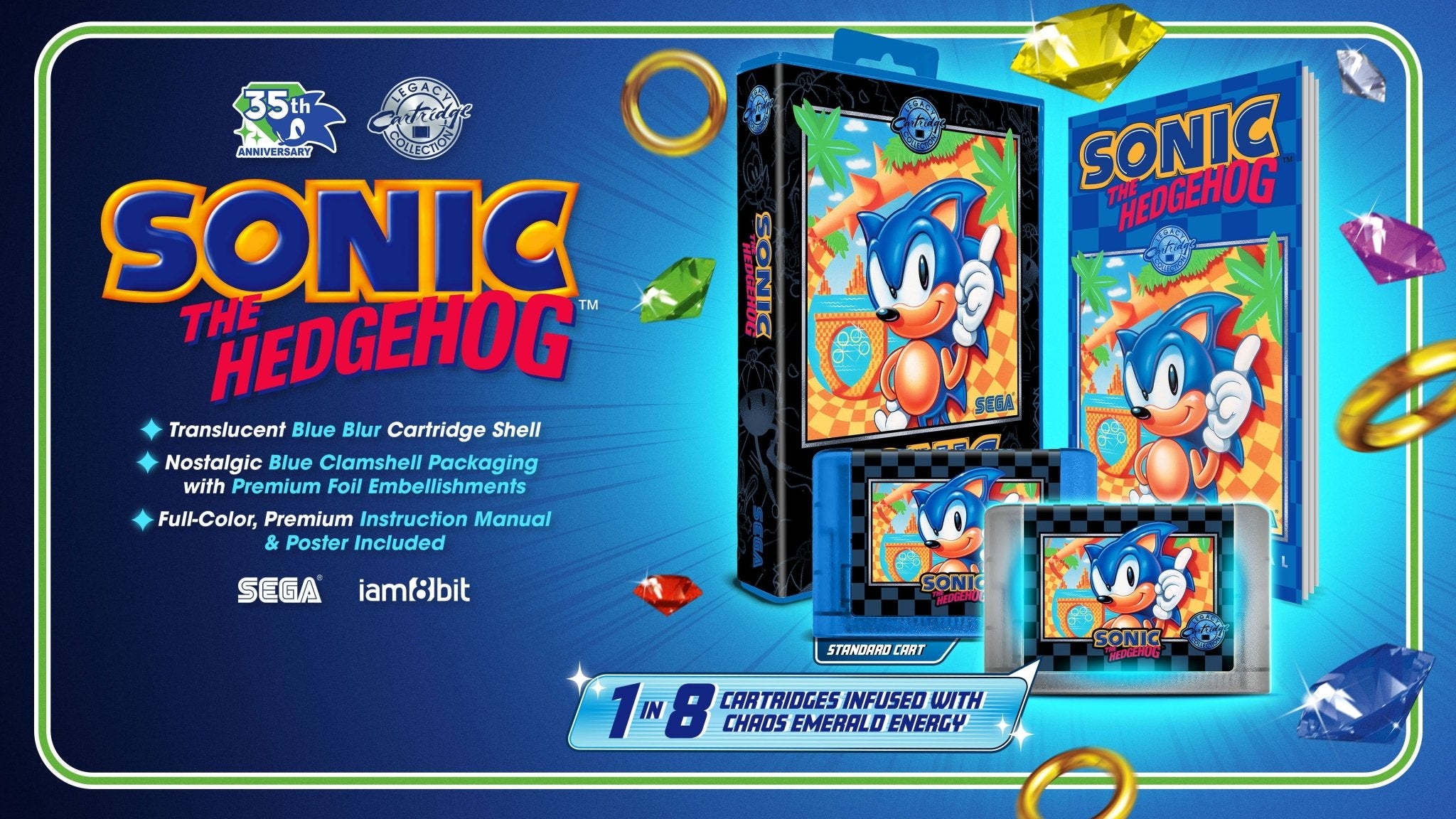Sonic the Hedgehog - 35th Anniversary Legacy Collection - Cartouche GENESIS NTSC - iam8bit - Jeux Rétro - iam8bit - Shop Just for Games