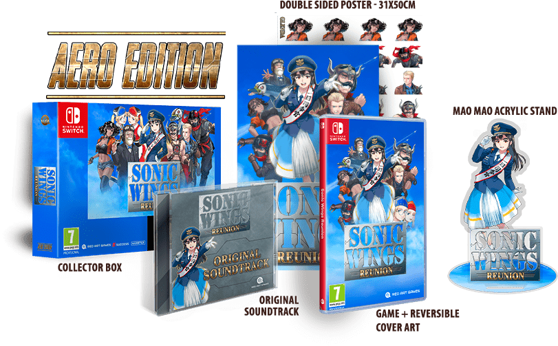 Sonic Wings Reunion Collector's Edition Nintendo Switch - Jeux Vidéo Physique - Red Art Games - Shop Just for Games