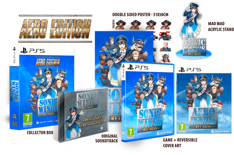 Sonic Wings Reunion Collector's Edition PS5 - Jeux Vidéo Physique - Red Art Games - Shop Just for Games