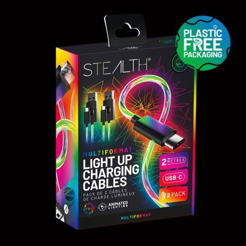 STEALTH Câble de charge et de lecture à LED 2 m - Câbles et Chargeurs - Stealth - Shop Just for Games
