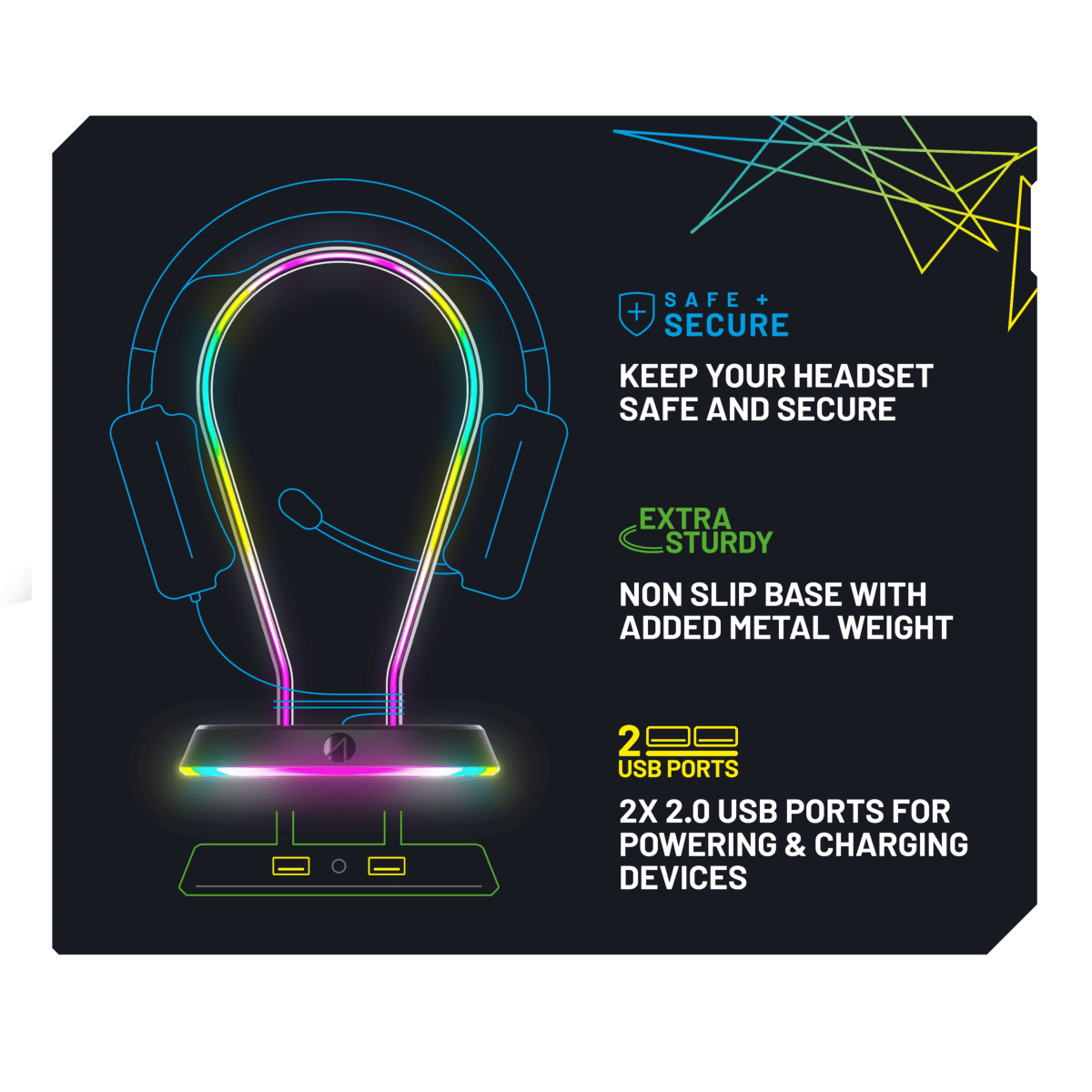 Stealth Light Up Headset & Stand Bundle (Support 2 en 1 Casque) - Casque - Stealth - Shop Just for Games