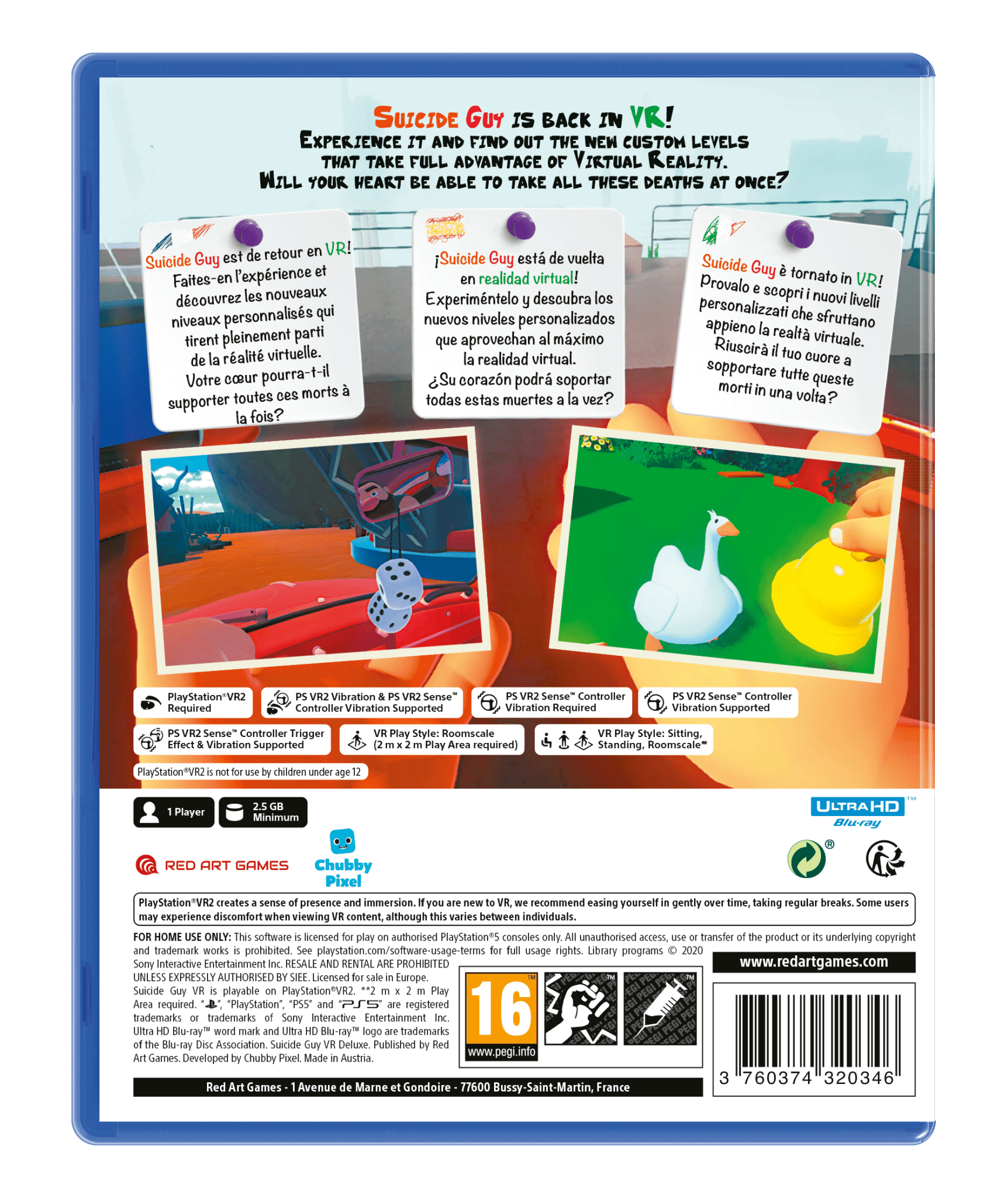 Suicide Guy VR Deluxe (PSVR2 requis) PS5 - Jeux Vidéo Physique - Red Art Games - Shop Just for Games