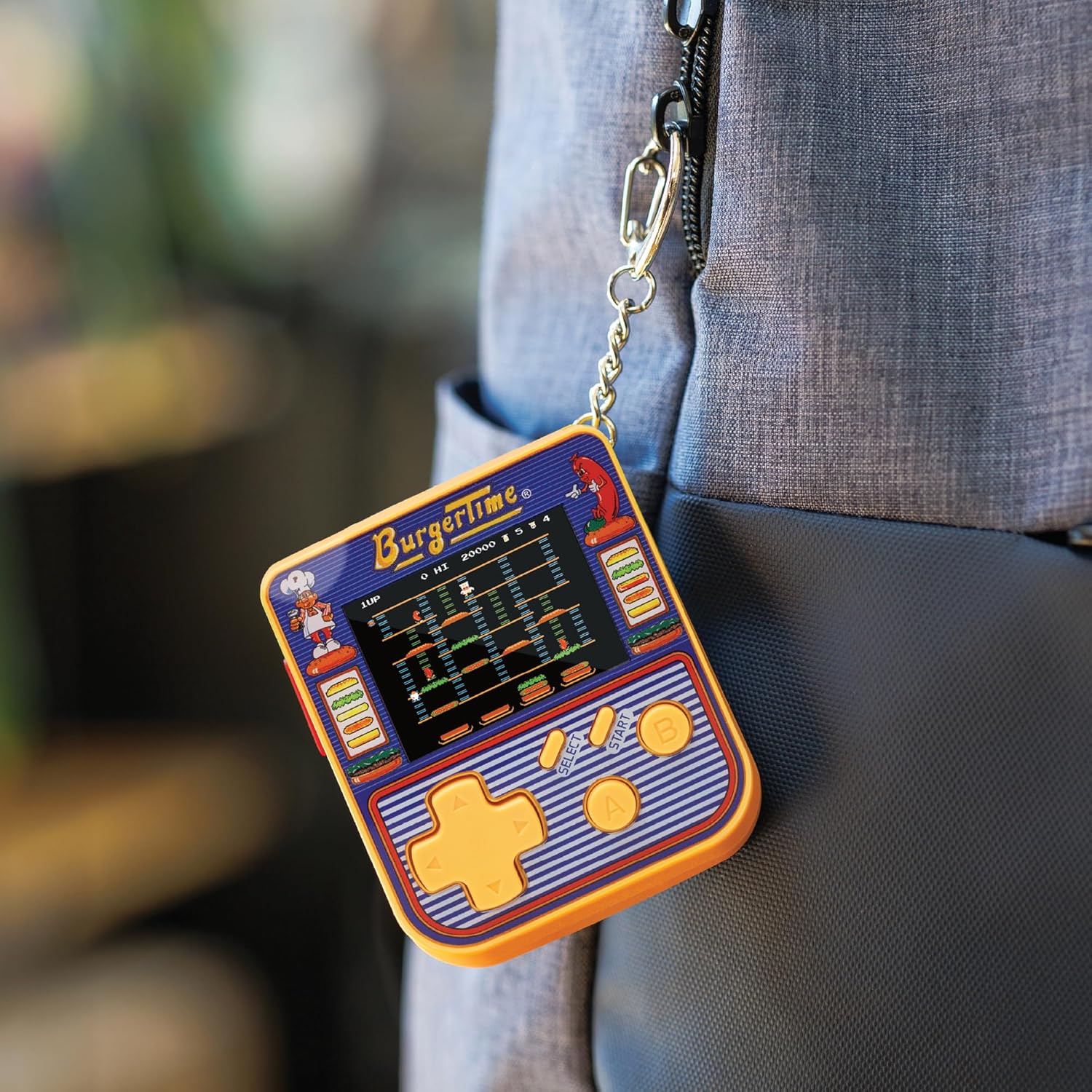 Super Micro Data East Burger Time Porte Clefs Gamer - Console portable - Evercade - Shop Just for Games