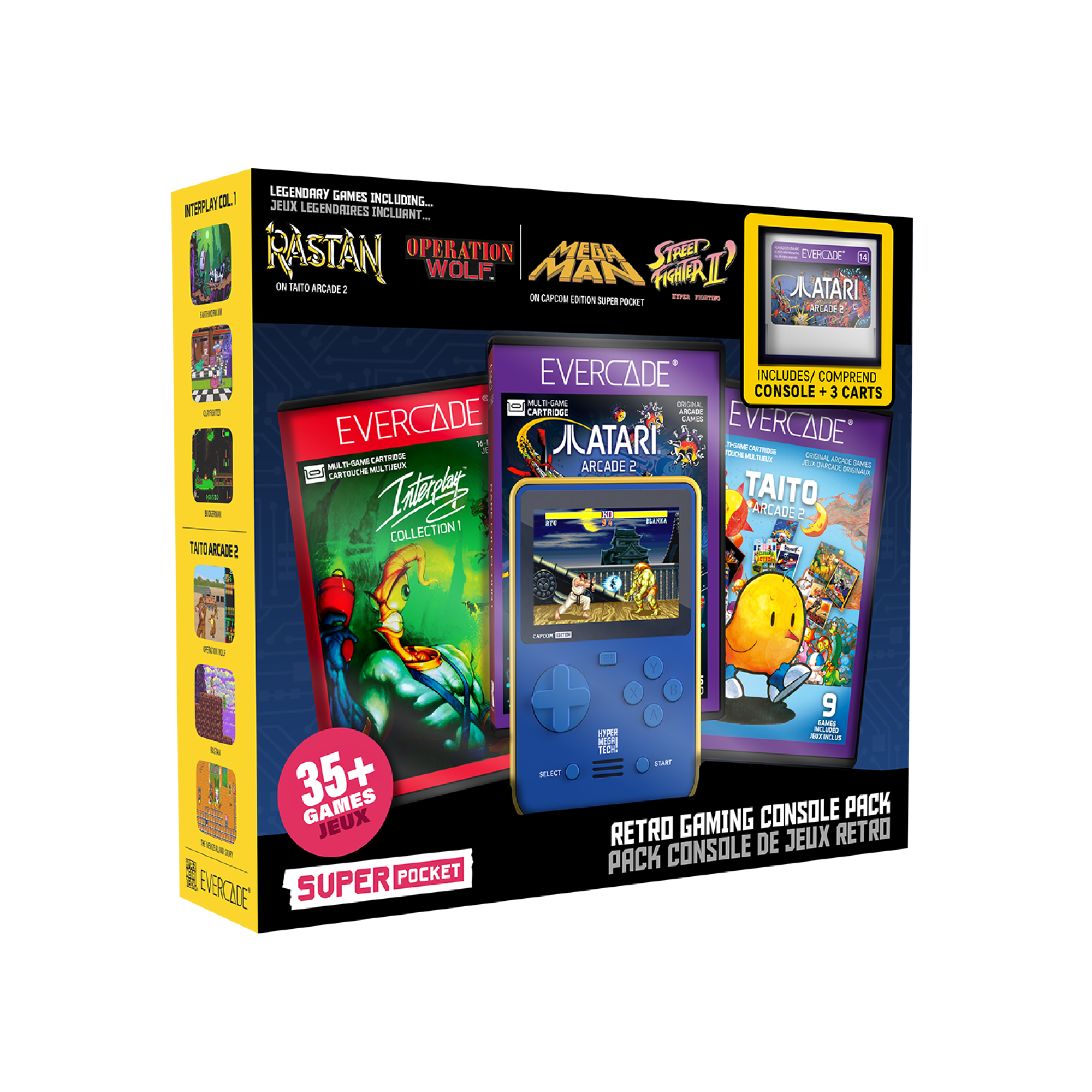 Super Pocket Capcom Bundle 2 (Console + 3 Cartouches Interplay, Atari, Taito) - Console portable - Evercade - Shop Just for Games