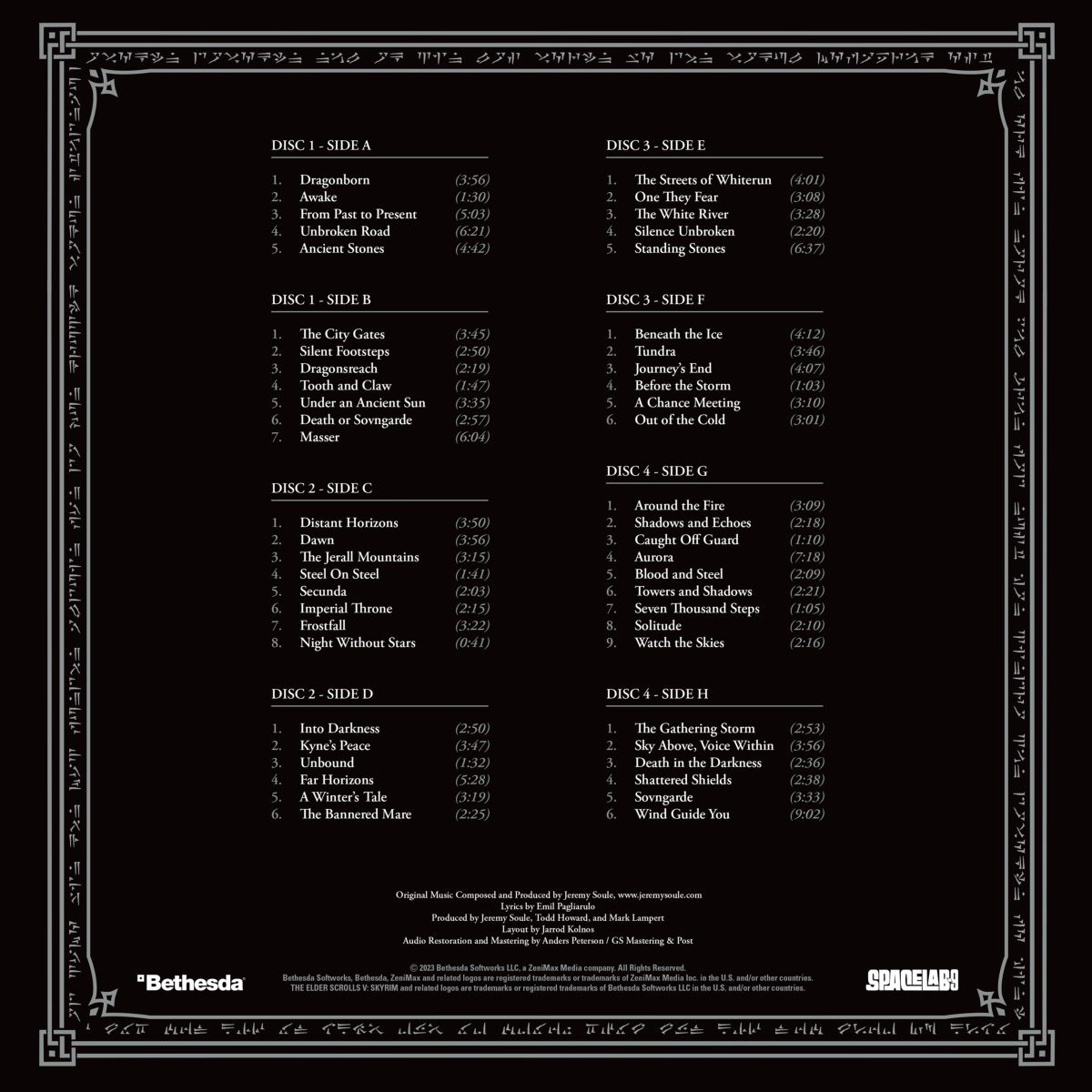 The Elder Scrolls V Skyrim Ultimate Gold Edition Vinyl Box Set - 4LP - Vinyles - SpaceLab9 - Shop Just for Games