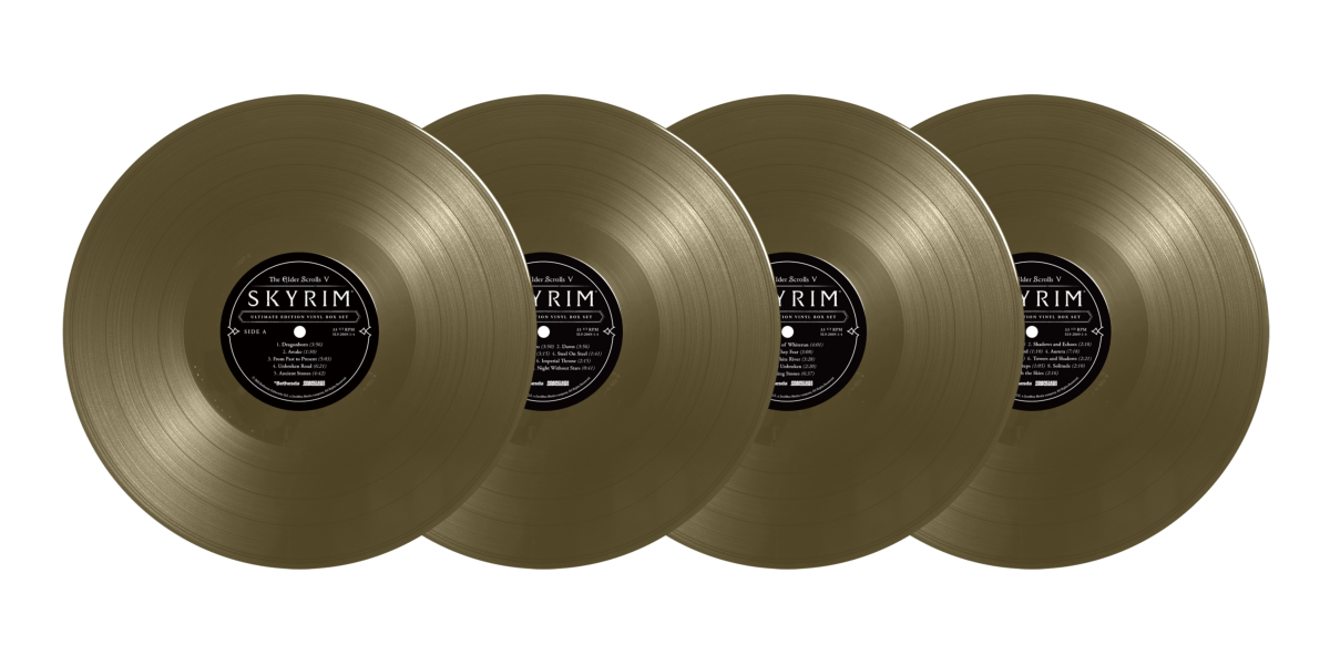 The Elder Scrolls V Skyrim Ultimate Gold Edition Vinyl Box Set - 4LP - Vinyles - SpaceLab9 - Shop Just for Games