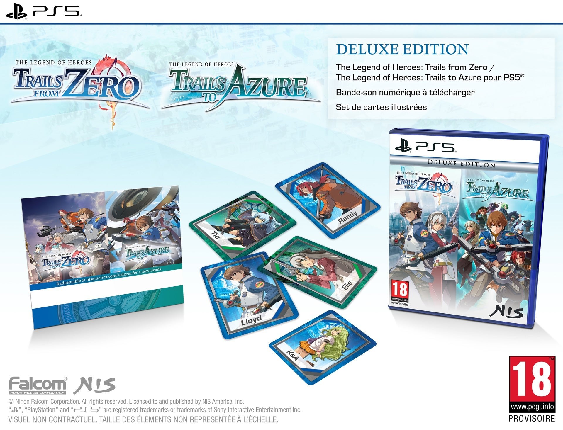 The Legends of Heroes: Trails from Zero + Trails to Azure Deluxe Edition PS5 - Jeux Vidéo Physique - NIS America - Shop Just for Games