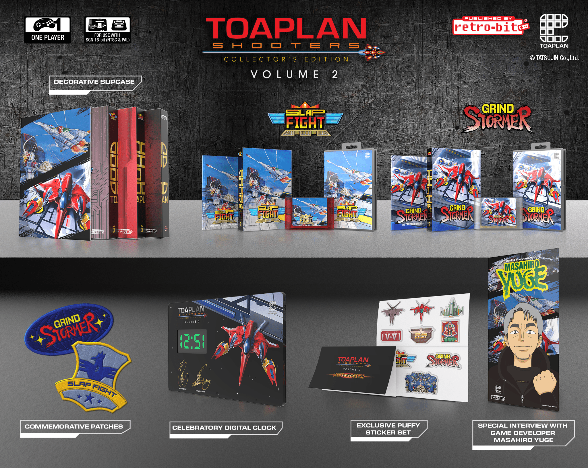 Toaplan Shooters Volume 2 - COLLECTOR'S EDITION Sega Mega Drive EU / Genesis US - Jeux Rétro - retro - bit - Shop Just for Games