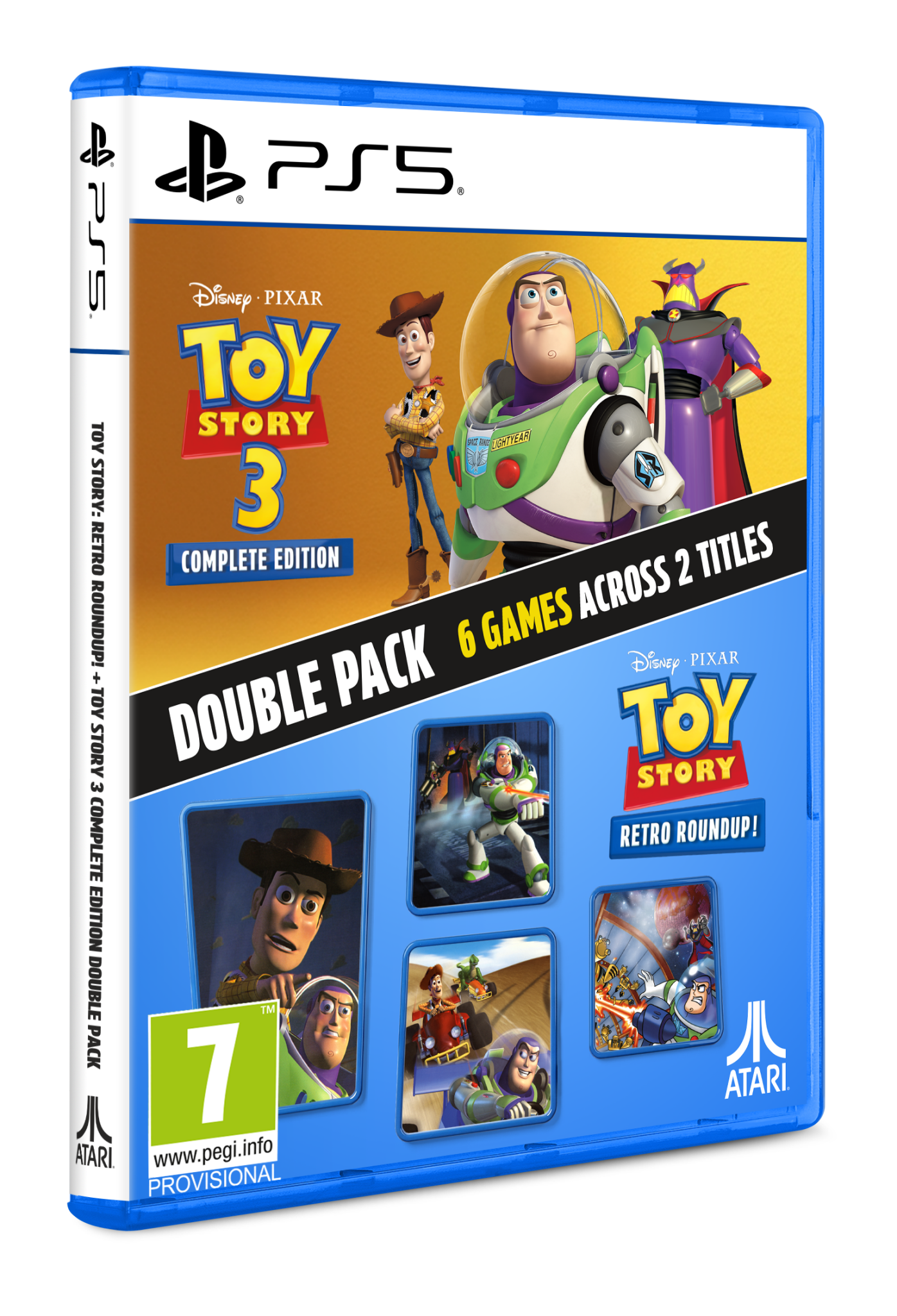 Toy Story 3 Complete + Retro Roundup Double Pack PS5 - Jeux Vidéo Physique - UIE - Shop Just for Games
