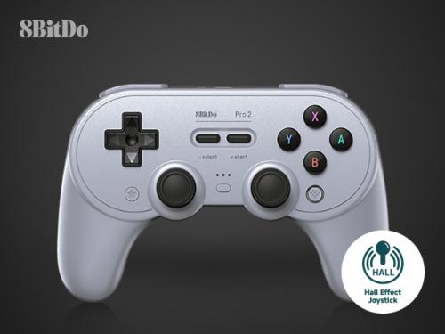 8BitDo PRO 2 Gamepad Hall Effect - Gray New Edition