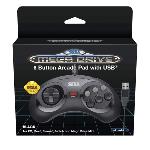 Retrobit - SEGA Mega Drive 6-button USB SEGA Megadrive Mini - Black