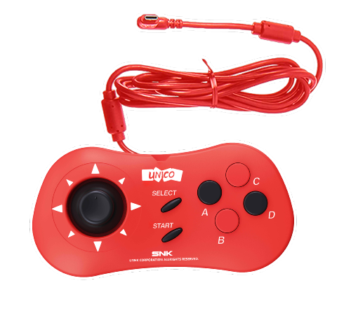 Manette MVS Mini compatible Neo Geo Mini - SNK (Rouge)