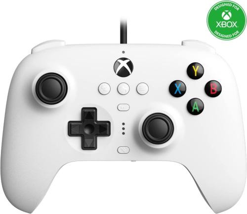 Manette 8bitdo Ultimate Wired pour Xbox et PC - Blanc