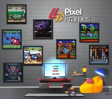 Pixel Frames Street Fighter Boat - Taille L 23x23cm