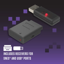 Retro-Bit Legacy 16 sans fil & USB - Noire (Dongles USB & SNES inclus)