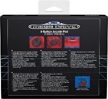 Retrobit - Sega Mega Drive Manette CRIMSON RED 8 boutons sans fil 2.4Ghz - Dongle USB/Port d'Origine
