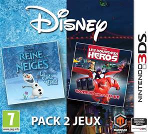 Disney pack 2 jeux : La Reine des Neiges + Les Nouveaux Héros " - 3DS
