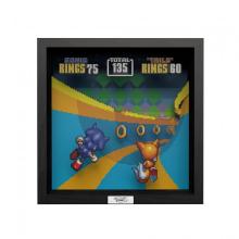 Pixel Frames - Sonic the Hedgedog 2 Special Stage - 23x23 cm