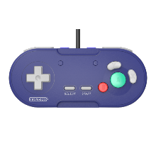 Retrobit - LegacyGC Manette Filaire pour Nintendo Gamecube Indigo Blue - Connexion d'origine