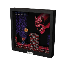 Pixel Frames - Contra Dragon God Java - 23x23 cm