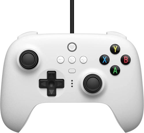 Manette 8bitdo Ultimate filaire pour Switch, PC et Android - Blanc
