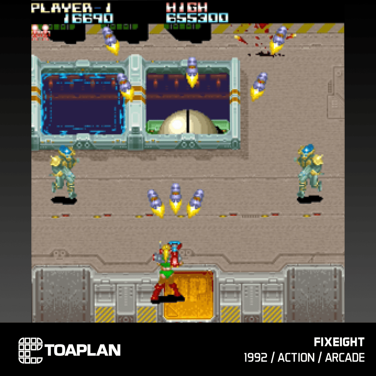 Toaplan Fixeight Blaze Evercade - Evercade Toaplan Arcade 3 - Cartouche n°11