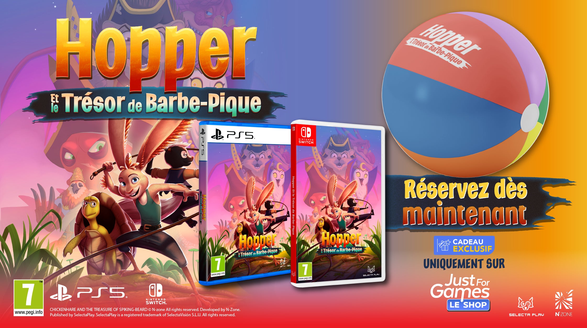 Hopper et le Trésor de Barbe-Pique Nintendo Switch + Bonus