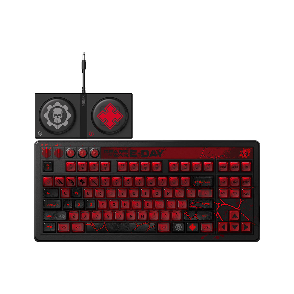 8Bitdo Retro 87 Mechanical Keyboard, Gears of War: E-Day - ANSI US Layout